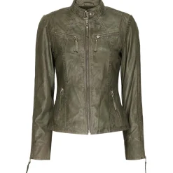 Hot Butterfly Cph Butterfly Biker Jacket - Olive/Silver Antal