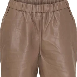 Store Butterfly Cph Butterfly Leather Shorts - Taupe Antal