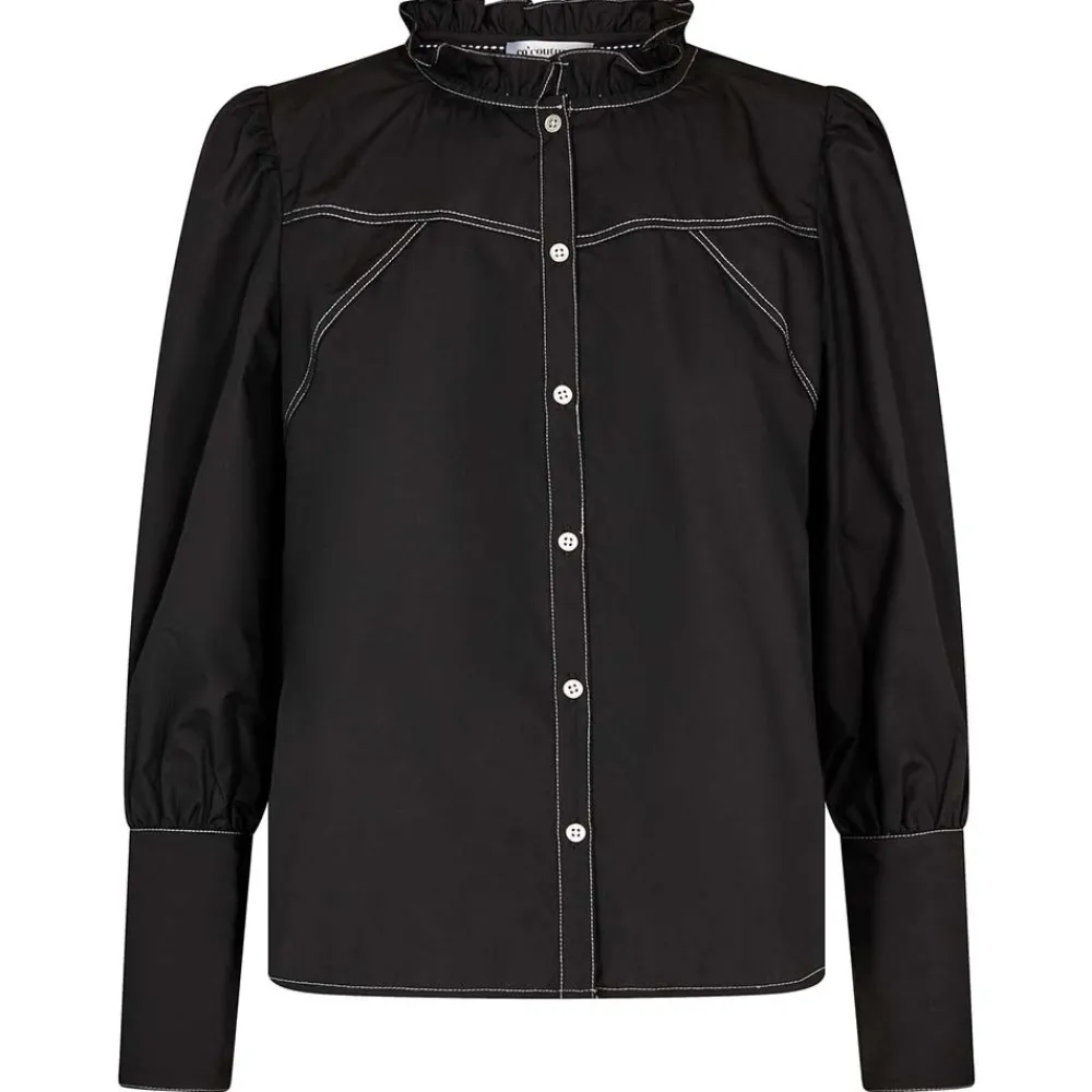 Hot Co'Couture Bonnie Stitch Shirt - Black Antal