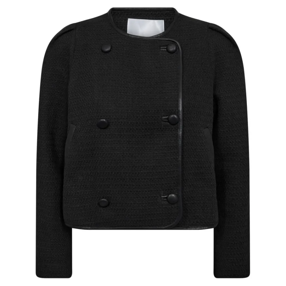 Clearance Co'Couture Ebony Boucle Jacket - Black Antal