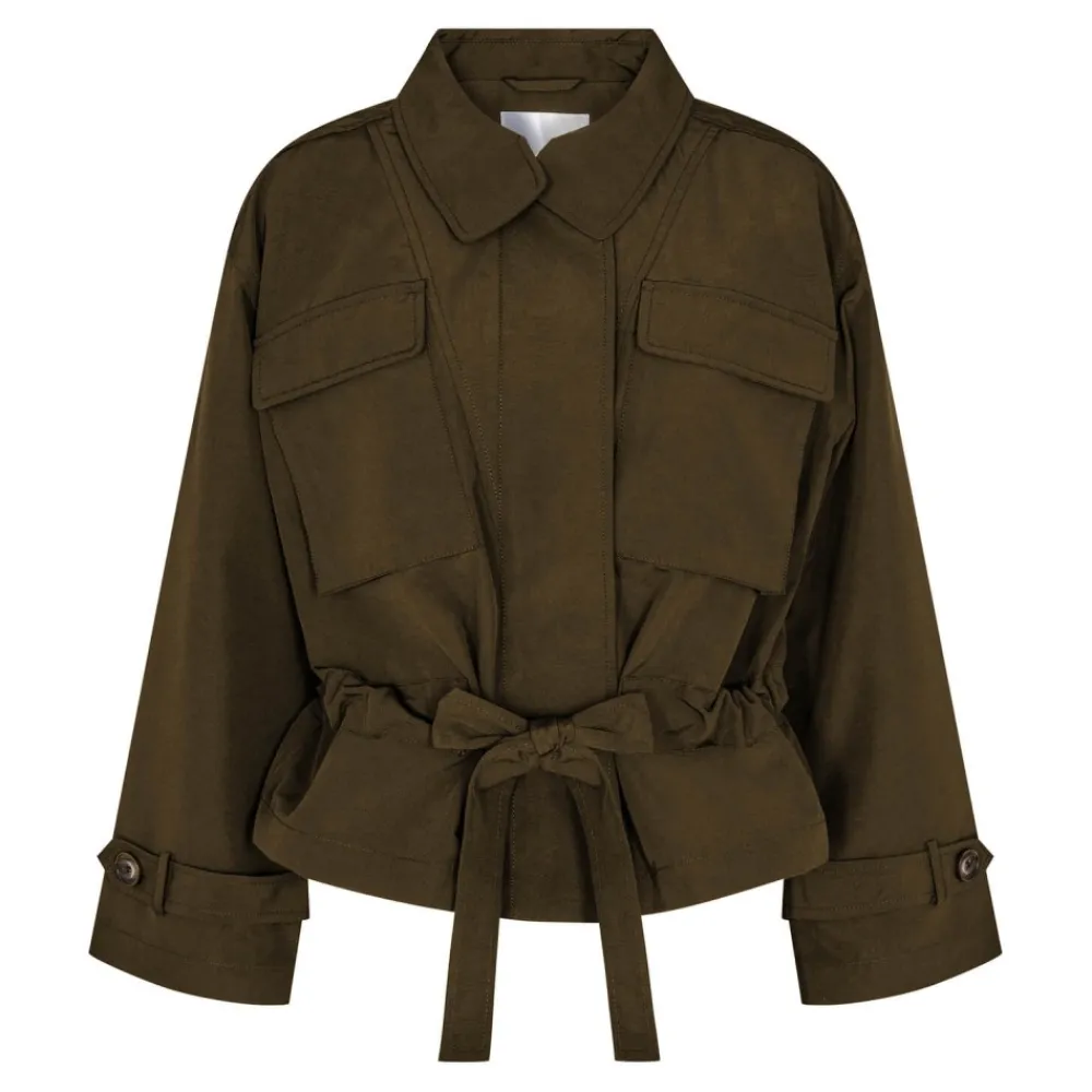 Shop Co'Couture Elba Crop Jacket - Army Antal