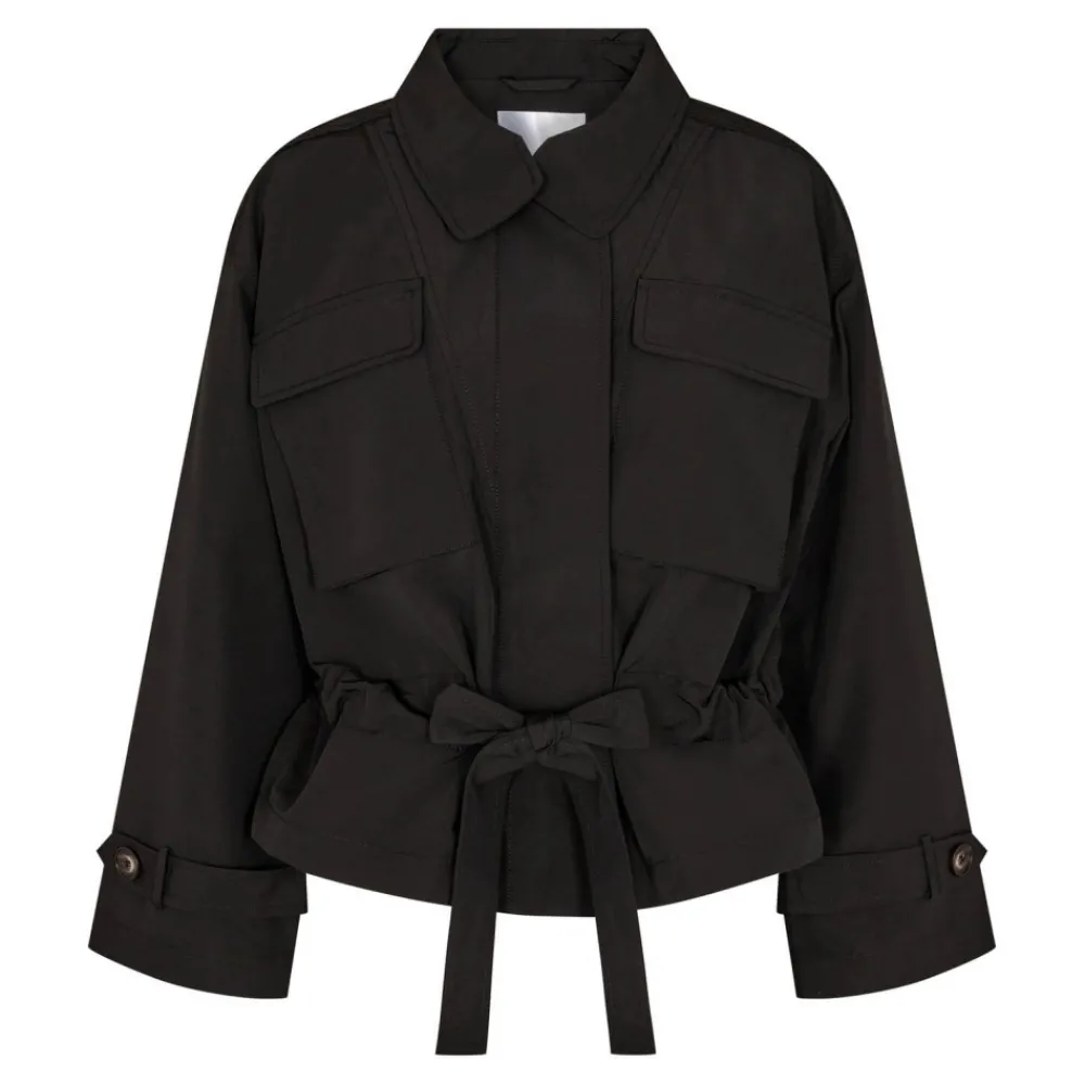 Online Co'Couture Elba Crop Jacket - Black Antal