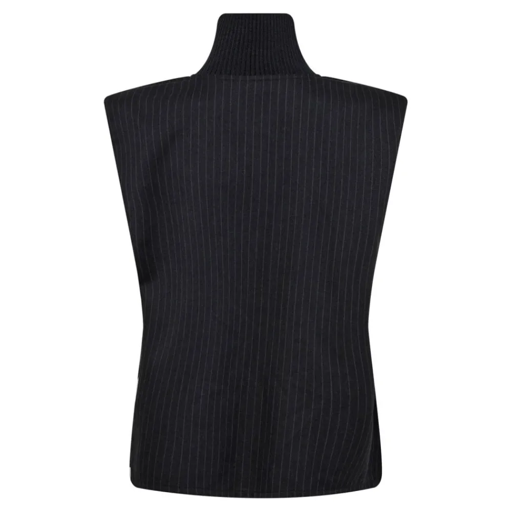 Sale Co'Couture Ida Pin Stripe Top - Dark Grey Antal