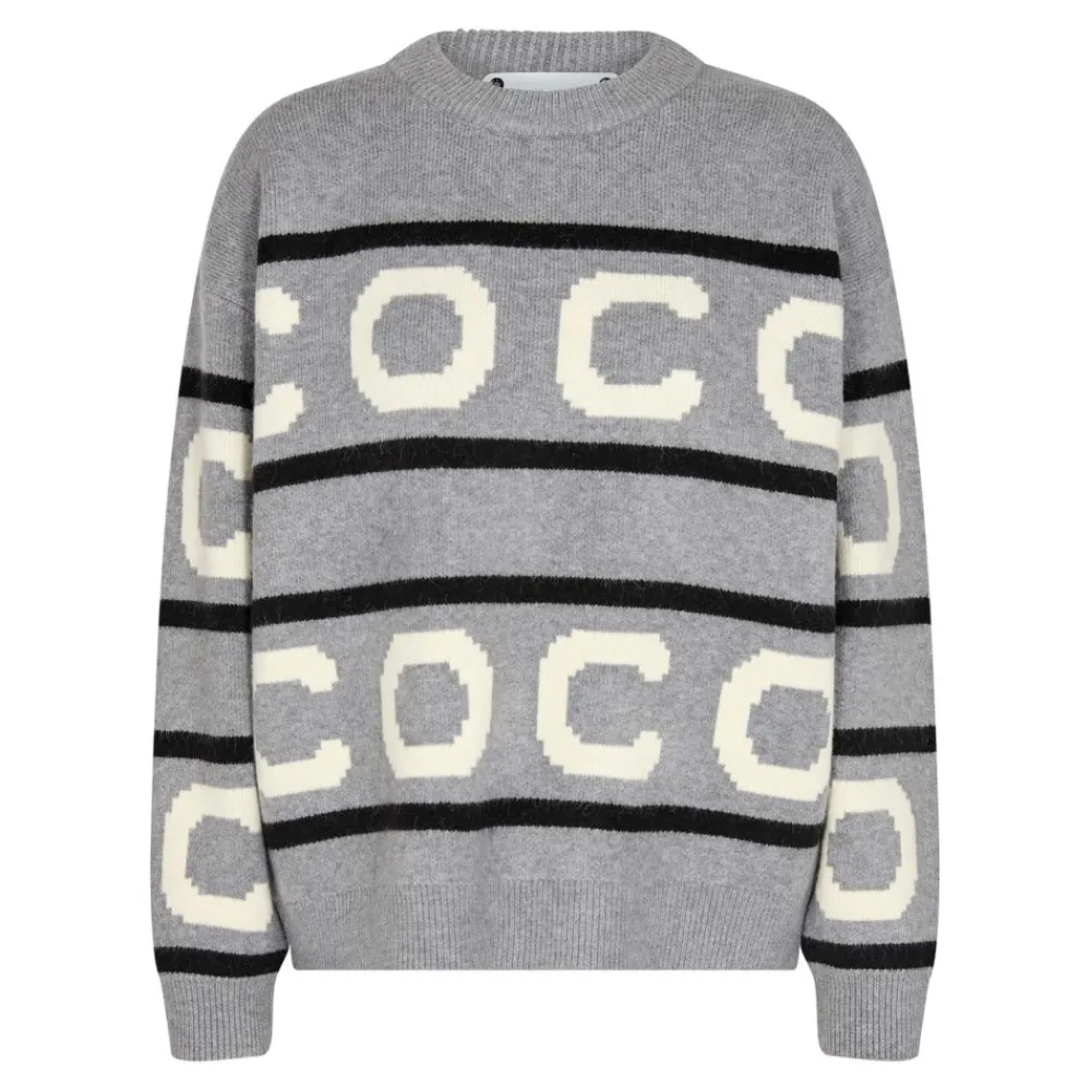 Best Sale Co'Couture Row Logo Knit - Light Grey Antal