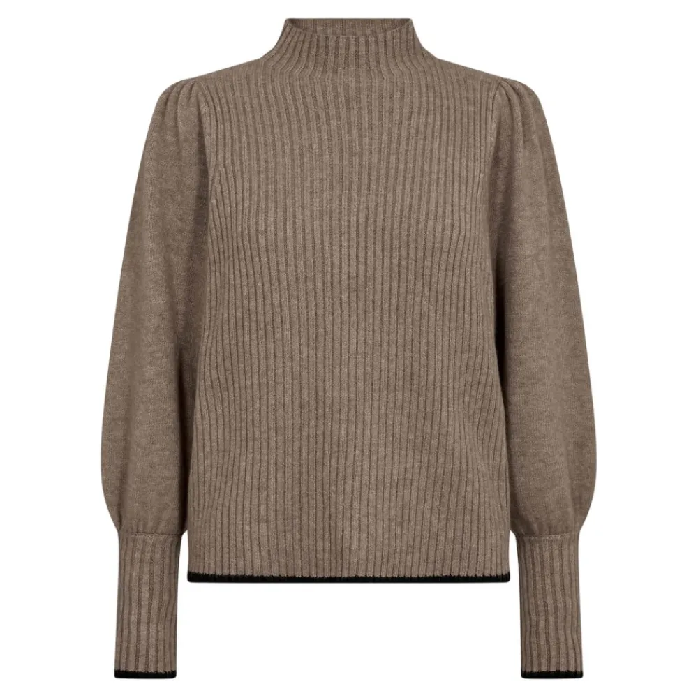 Discount Co'Couture Row Puff Rib Knit - Walnut Antal