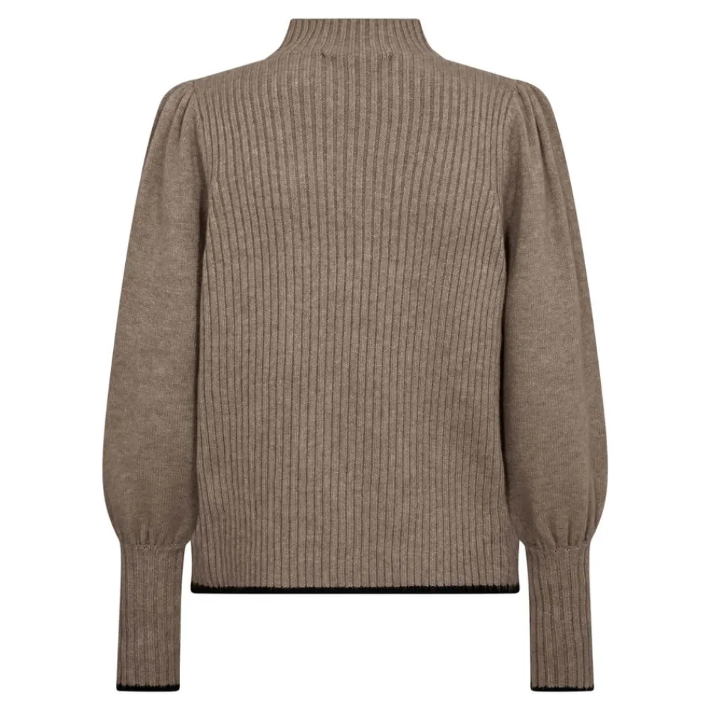 Discount Co'Couture Row Puff Rib Knit - Walnut Antal