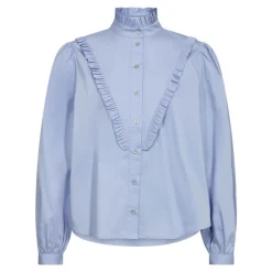 Fashion Co'Couture Sandy Frill V-Shirt - Pale Blue Antal