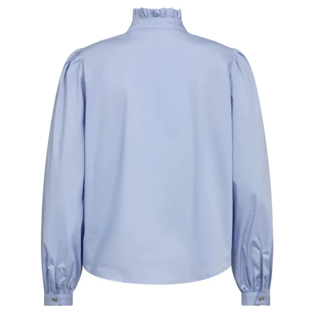 Fashion Co'Couture Sandy Frill V-Shirt - Pale Blue Antal