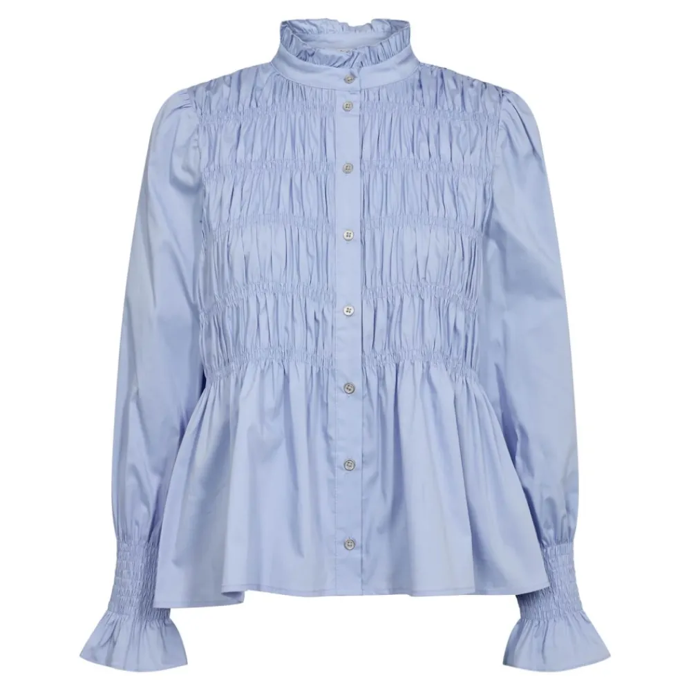 Store Co'Couture Sandy Smock Shirt - Pale Blue Antal