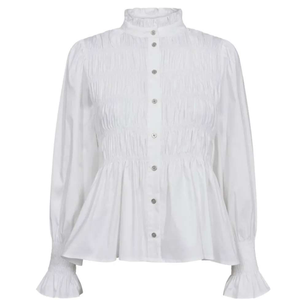Shop Co'Couture Sandy Smock Shirt - White Antal
