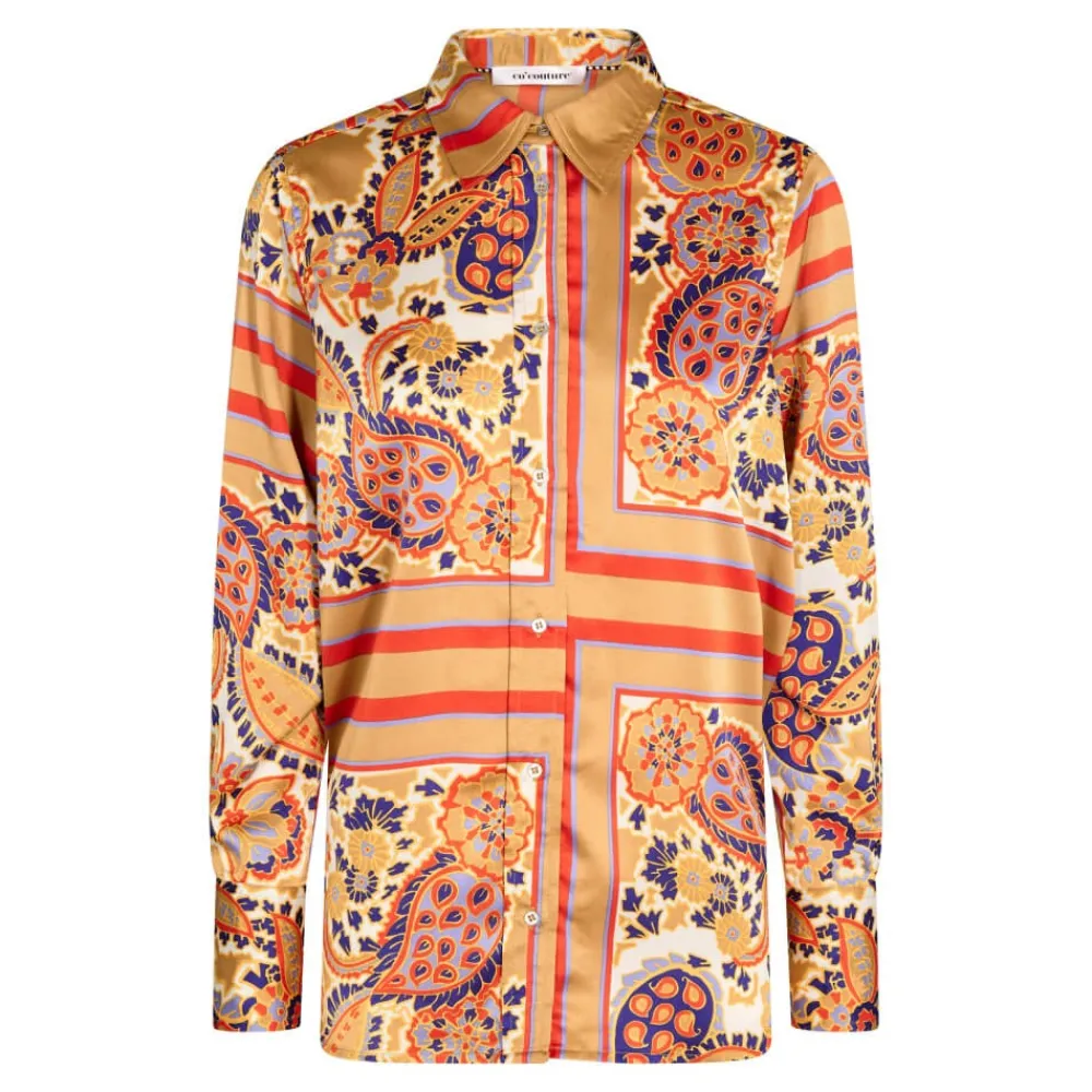 Hot Co'Couture Scarf Shirt - Yellow Antal