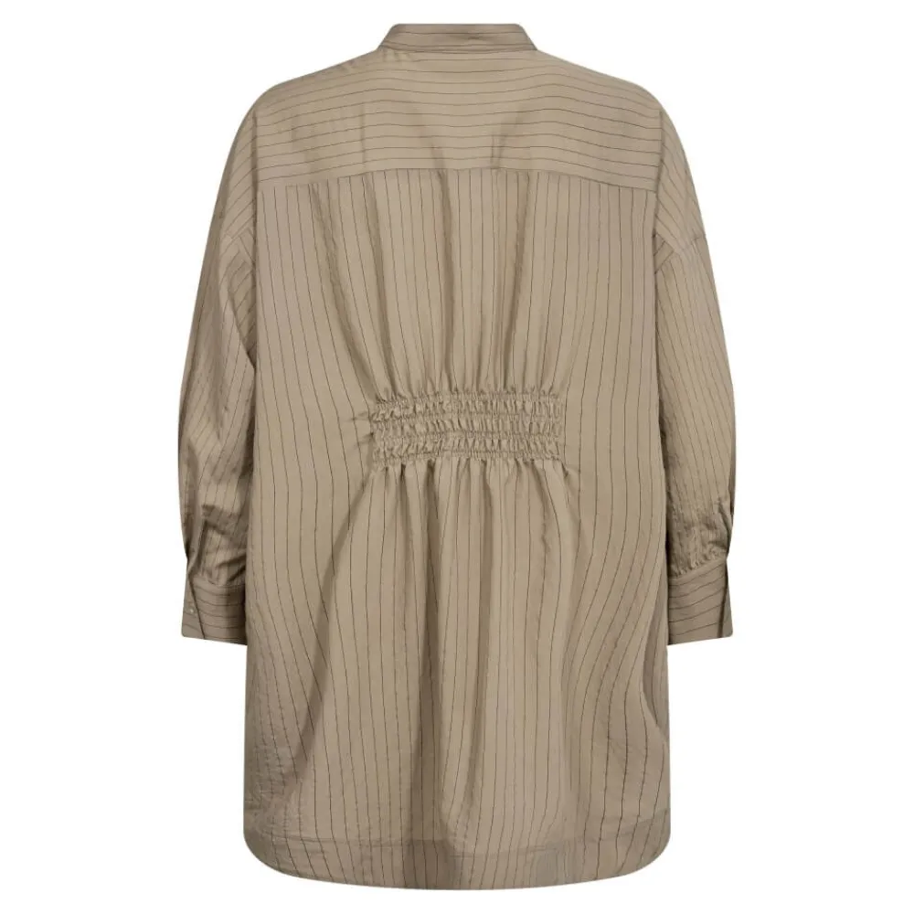 Online Co'Couture Scarlet Stripe Shirt - Walnut Antal