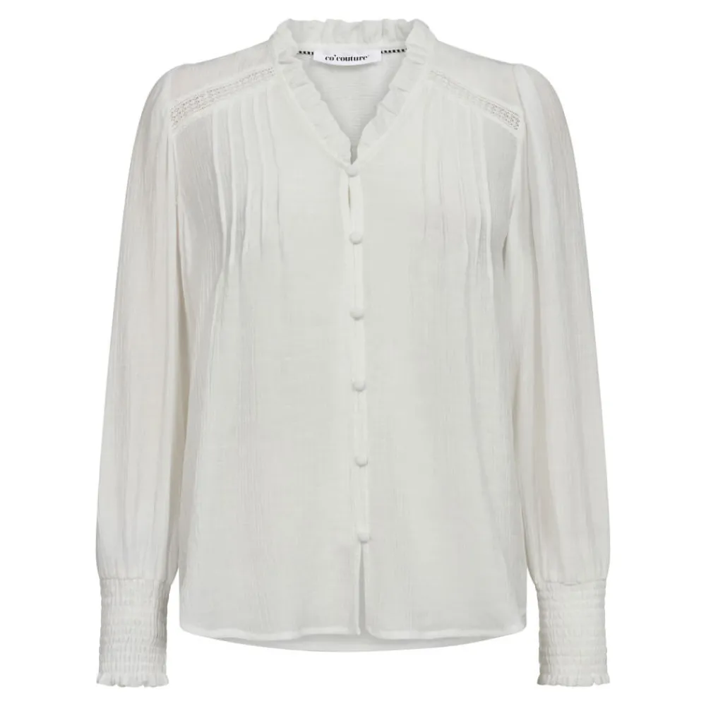 Best Co'Couture Selma Pintuck Shirt - White Antal