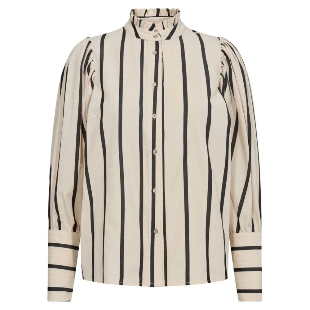 New Co'Couture Tessie Stripe Puff Shirt - Marciblack Antal