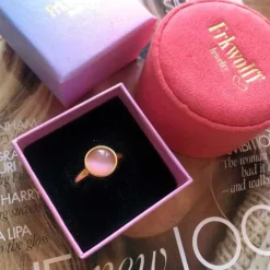 Store frkwolff Jewelry Frk Wolff Jewelry Mini Moon Ring - Rosa Antal