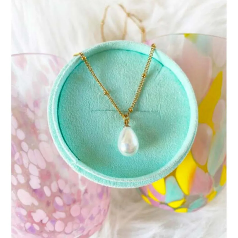 Clearance frkwolff Jewelry Long Pearl Necklace - Gold Antal