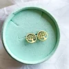 Hot frkwolff Jewelry Tree Of Life Coin Stud - Gold Antal