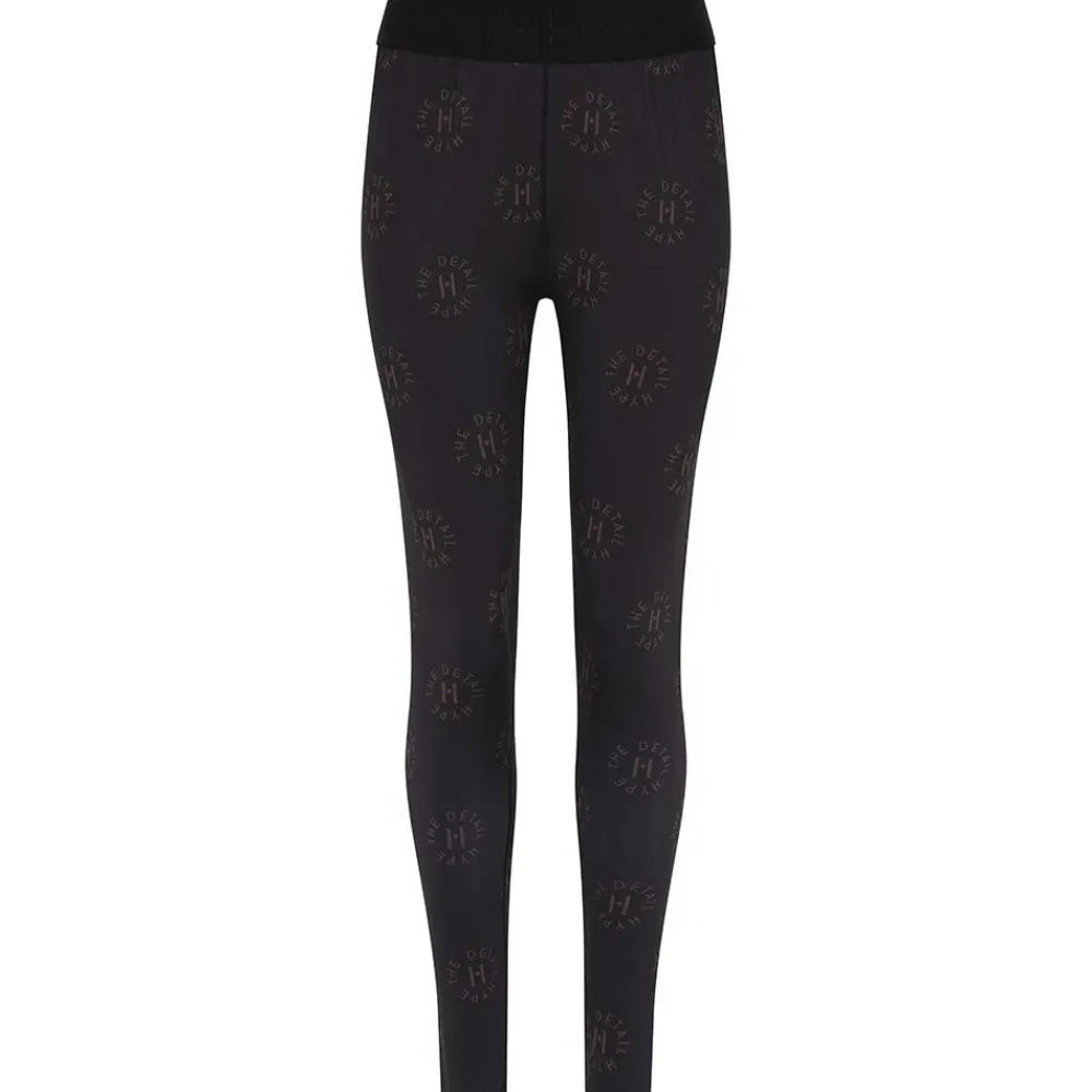 Hot Hype The Detail Printed Leggings - Black/Brown Antal