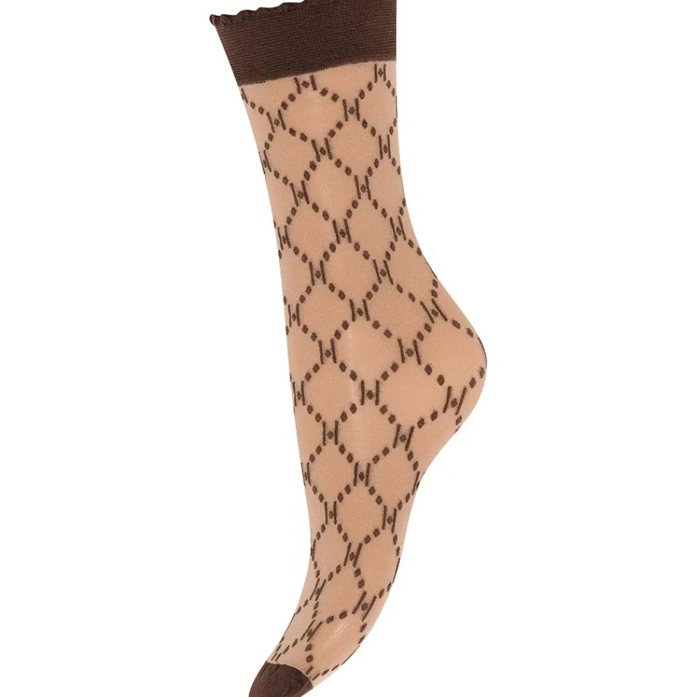 Cheap Hype The Detail Socks Logo 25 Den. - Brown Antal