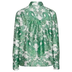 Discount Karmamia Augusta Shirt - Paloma Paisley Green (Kun I Haderslev Og Online) Antal