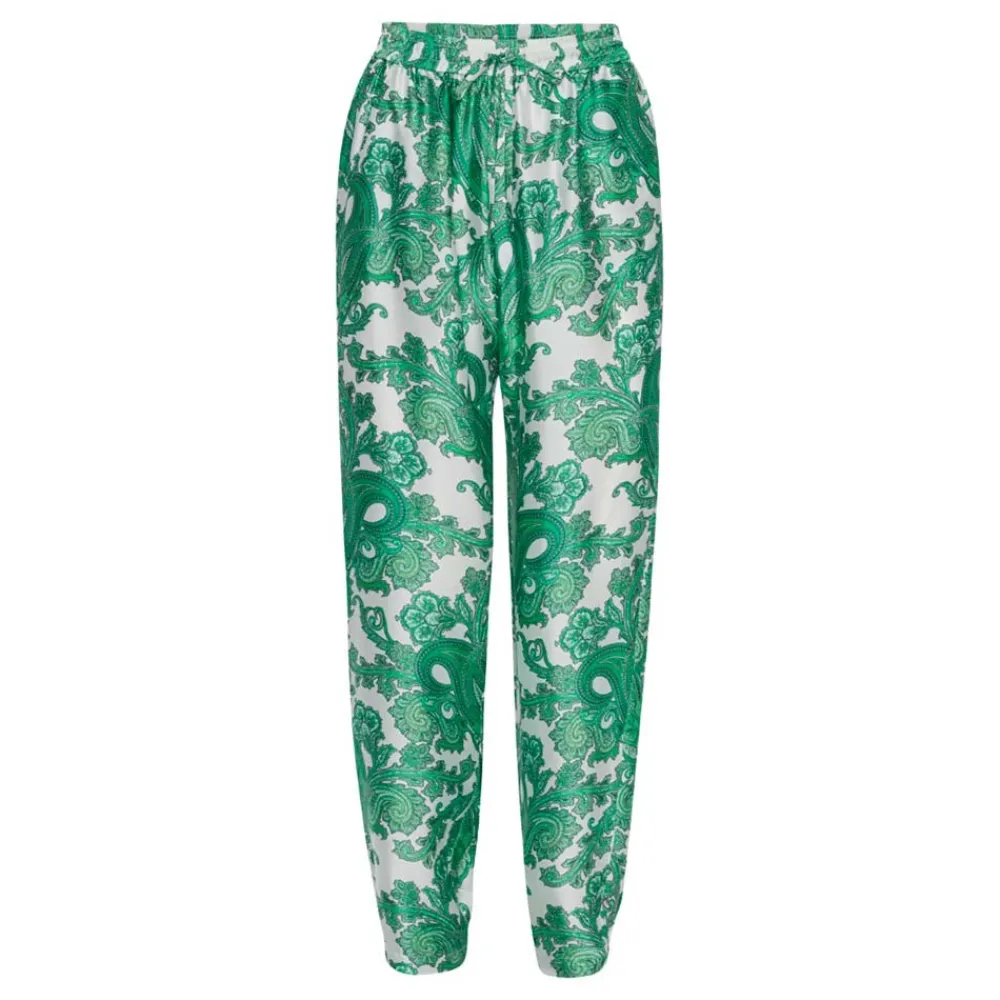 Sale Karmamia Cora Pants - Paloma Paisley Green (Kun I Haderslev Og Online) Antal