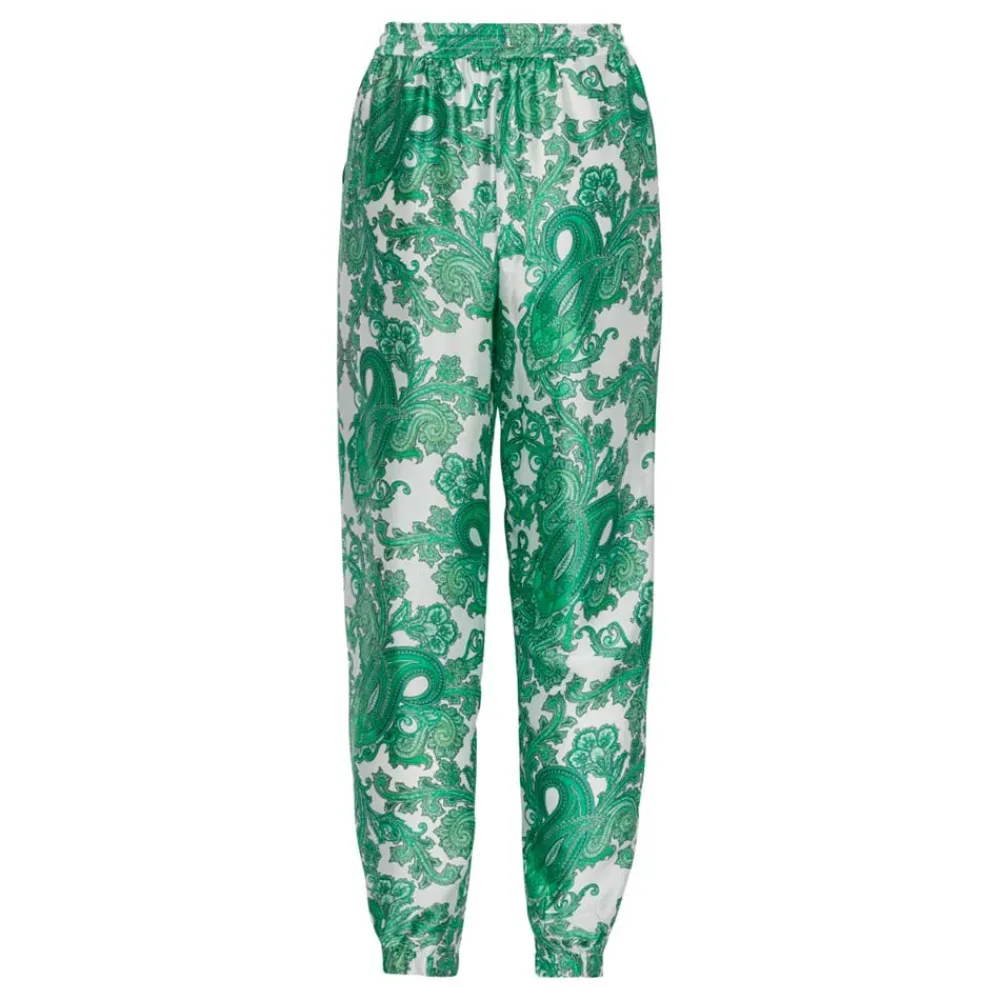 Sale Karmamia Cora Pants - Paloma Paisley Green (Kun I Haderslev Og Online) Antal
