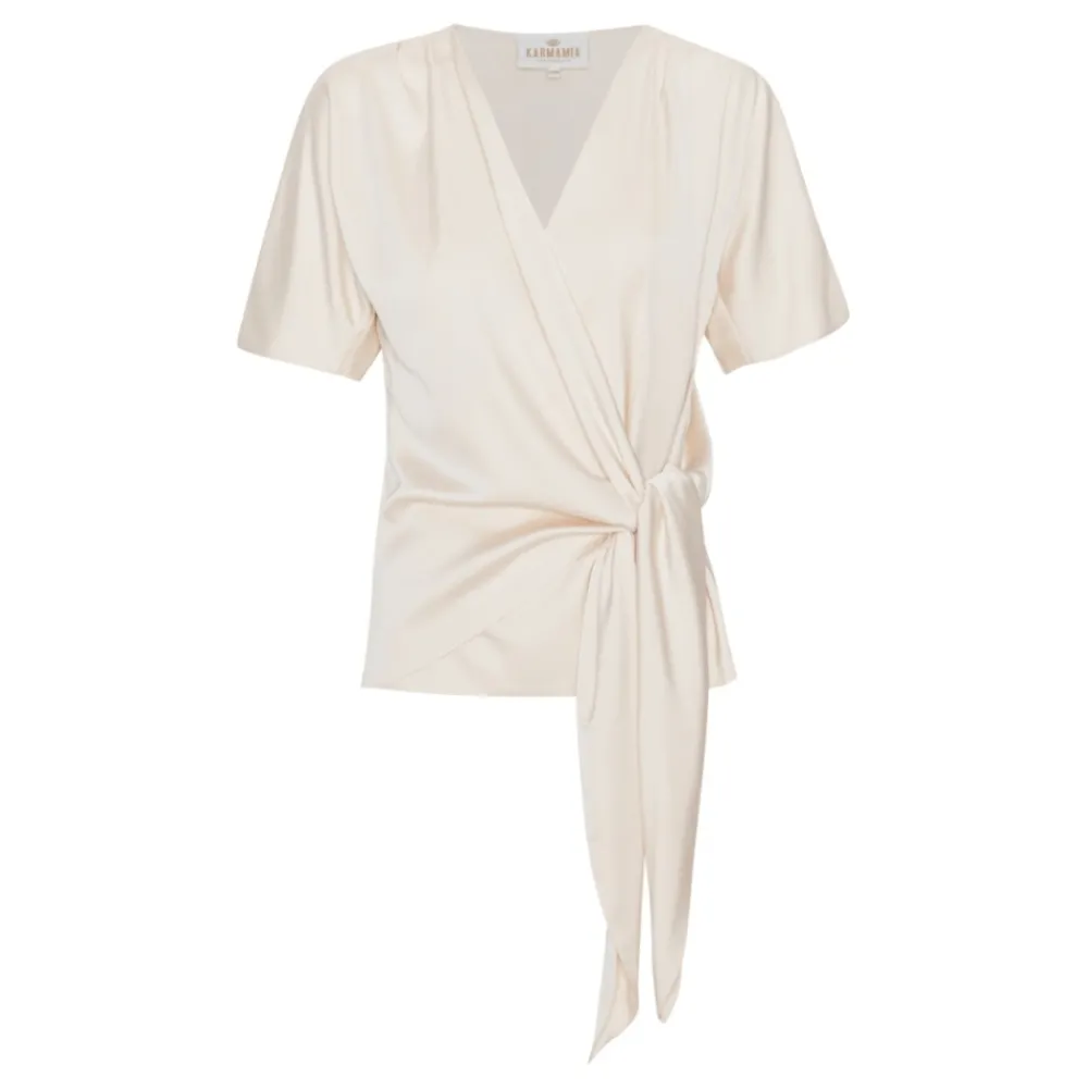 Online Karmamia Dagmar Blouse - Ivory (Kun I Haderslev Og Online) Antal