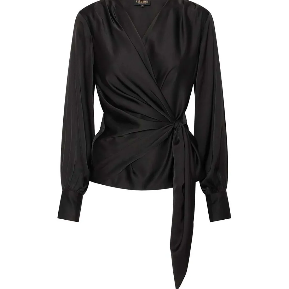 Best Sale Karmamia Ines Blouse - Black (Kun I Haderslev Og Online) Antal