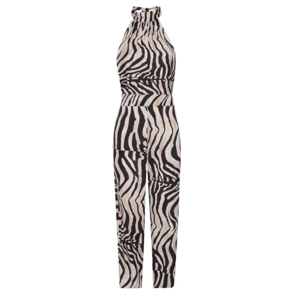 Shop Karmamia Lennox Jumpsuit - White Tiger (Kun I Haderslev & Online) Antal