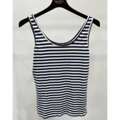 New Marta Du Chateau Gabriella Top - Navy/White Antal