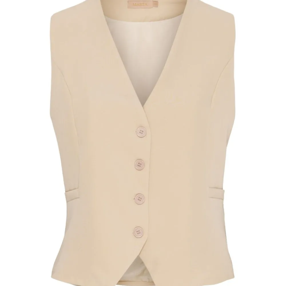 Shop Marta Du Chateau Vilde Vest - Beige Antal
