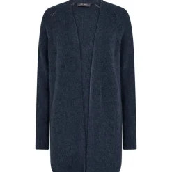 Clearance Mos Mosh Thora Long Cardigan - Salute Navy Antal