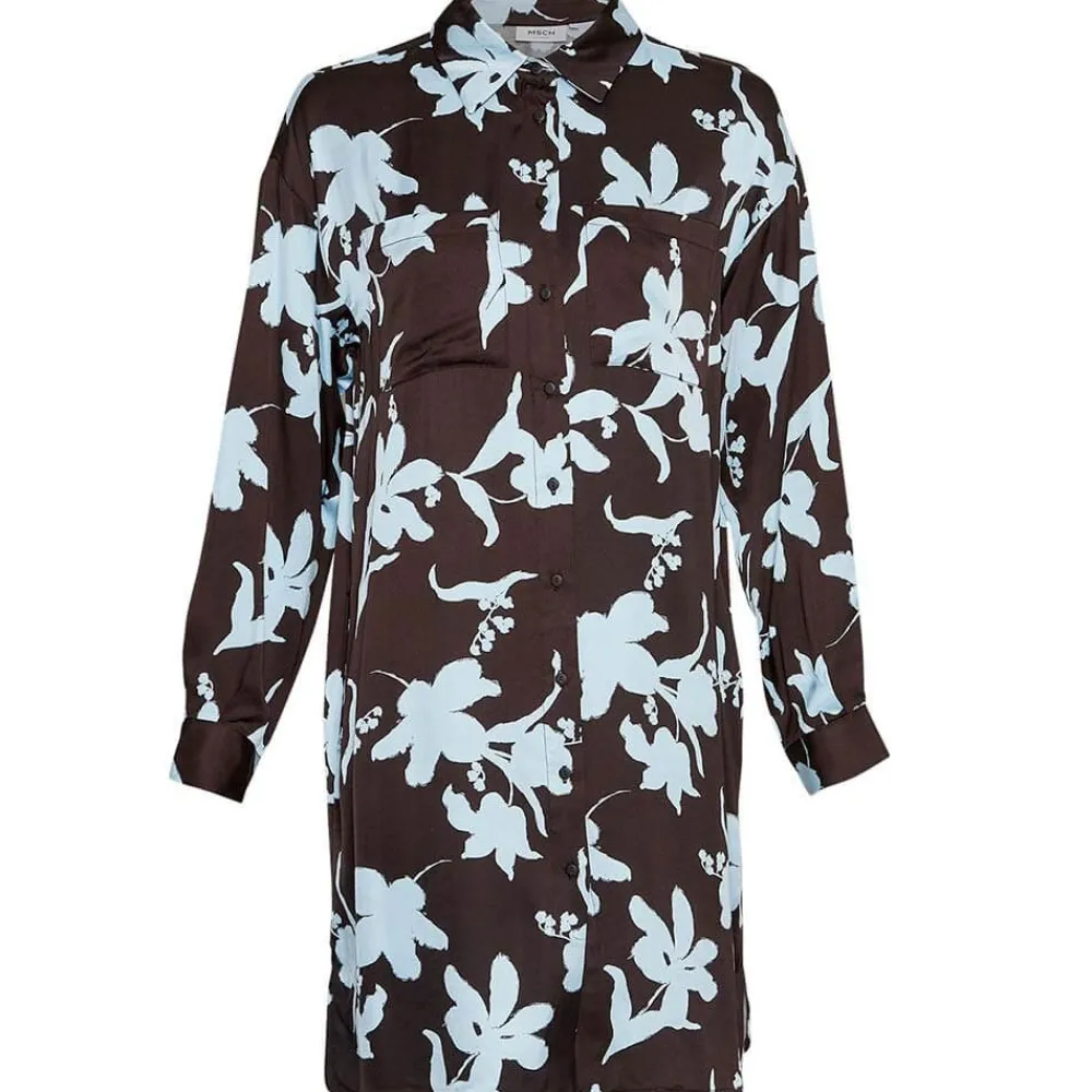 Outlet Moss Copenhagen Irida Shirt Dress - Chambray Blue Antal