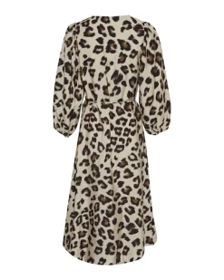 Cheap Moss Copenhagen Manisa Talia 3/4 Dress - Oatmeal Leo Antal