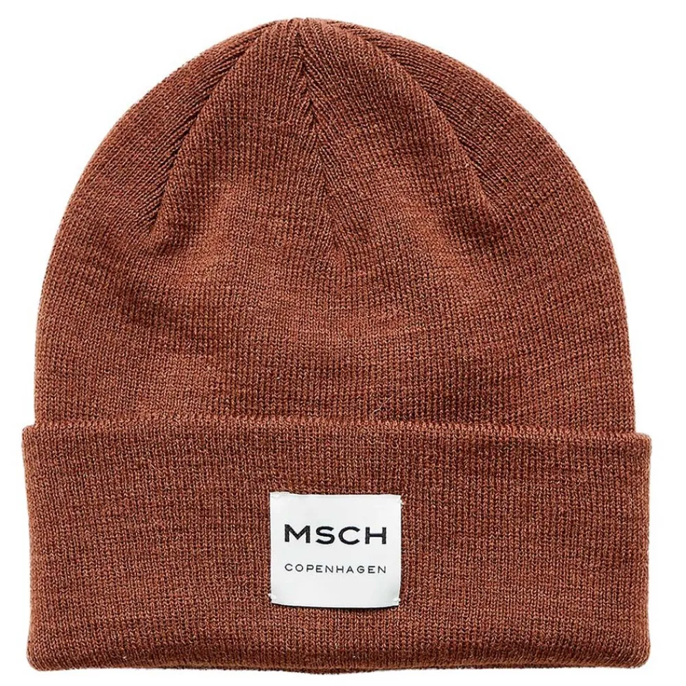 Cheap Moss Copenhagen Mojo Logo Beanie - Cocoa Antal