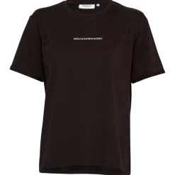 Best Moss Copenhagen Terina Organic Small Logo Tee - Black/White Antal