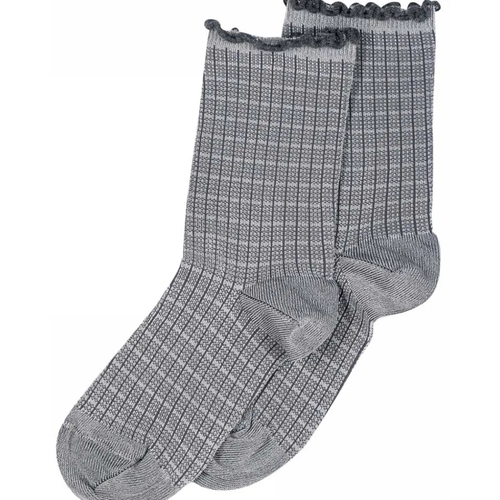 Best MP Denmark Lydia Socks - Medium Grey Melange Antal