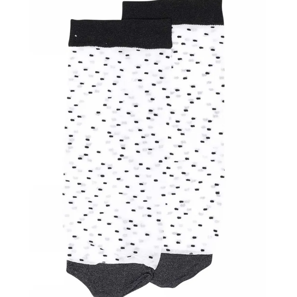Online MP Denmark Lyric Nylon Ankle Sheers - White Antal