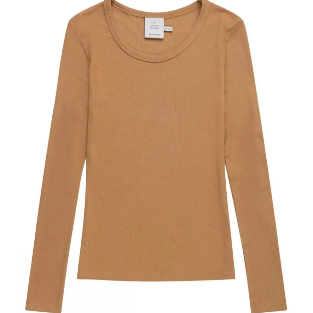 Sale Munthe Cutest Ls Tee - Camel Antal