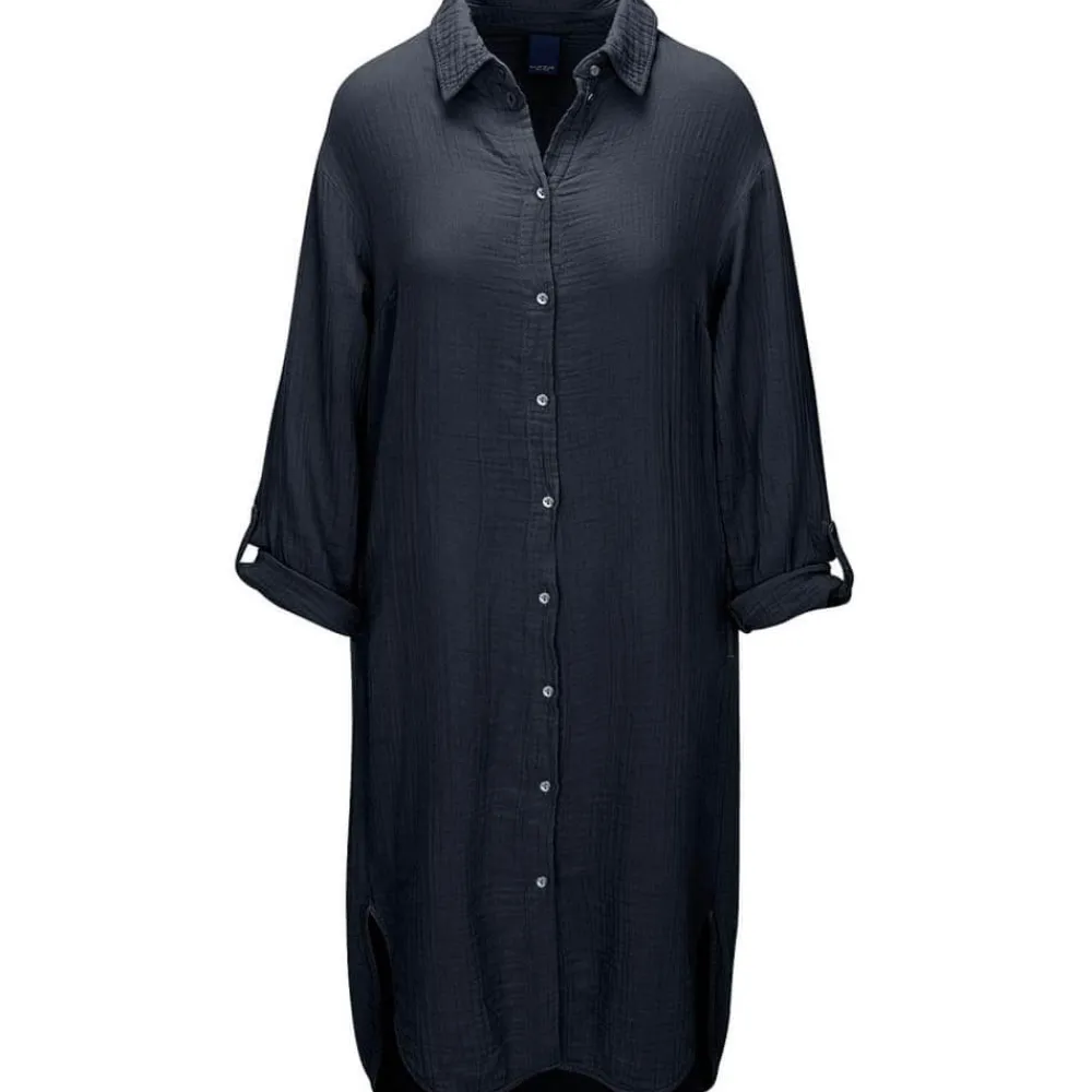 Outlet One Two Luxzuz Onetwo Luxzuz Osa Long Shirt - Caviar Antal