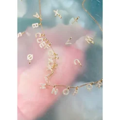 Online Pico Alphabet Pendant - Gold Antal
