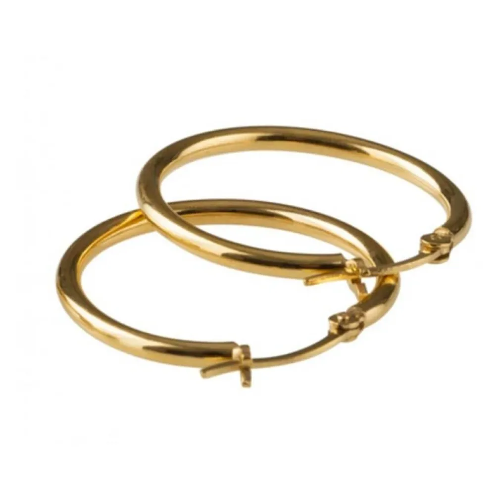 Store Pico Basic Medium Hoop - Gold Antal