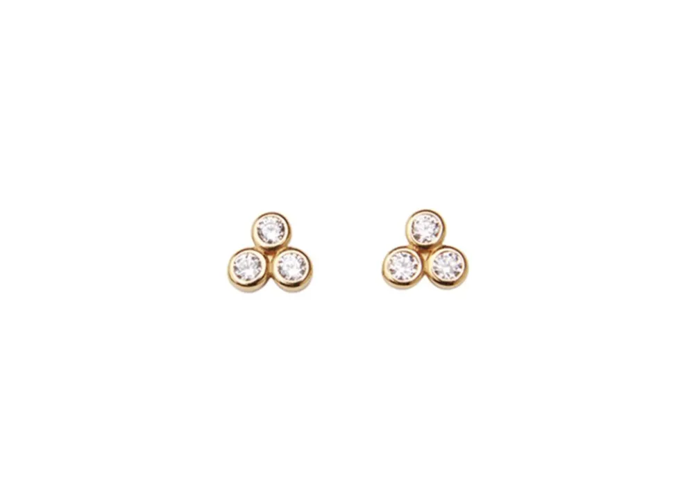 Best Sale Pico Reign Crystal Studs - Clear/Silver Antal