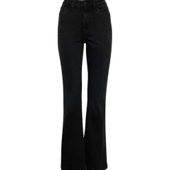 Flash Sale Pulz Becca Uhw Jeans Full Lenght - Black Denim Antal