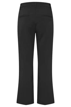 Store Pulz Bindy Hw Pant Above Ankle Flared Leg - Black Beauty Antal