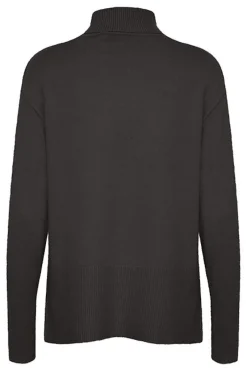 Cheap Pulz Steffi Rollneck - Dark Grey Melange Antal