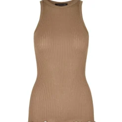 Best Rosemunde Silk Tank Top - Portobello Brown Antal