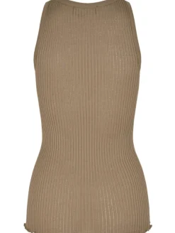 Best Rosemunde Silk Tank Top - Portobello Brown Antal