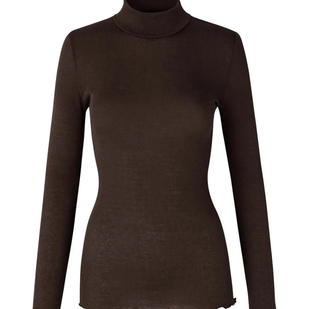 Best Sale Rosemunde Wool Turtleneck - Black Brown Antal
