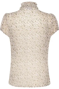 Shop Saint Tropez Lilja Crinkle Ss Shirt - Ice Ditsy Floral Antal